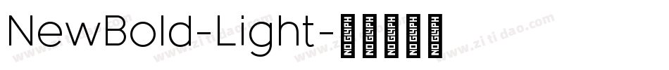 NewBold-Light字体转换