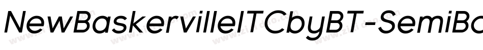 NewBaskervilleITCbyBT-SemiBold字体转换