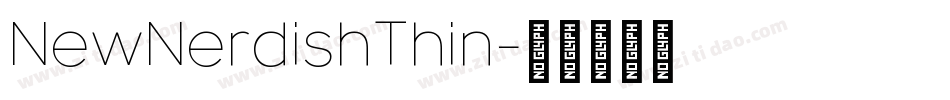 NewNerdishThin字体转换
