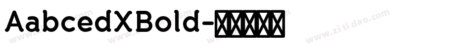 AabcedXBold字体转换