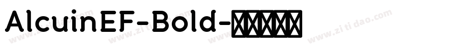 AlcuinEF-Bold字体转换