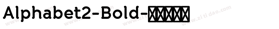 Alphabet2-Bold字体转换