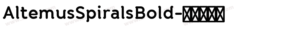 AltemusSpiralsBold字体转换