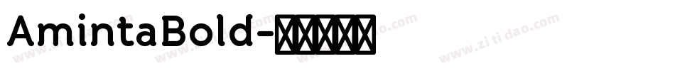 AmintaBold字体转换