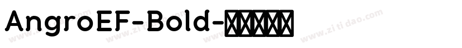 AngroEF-Bold字体转换