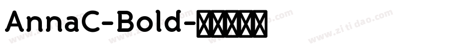 AnnaC-Bold字体转换