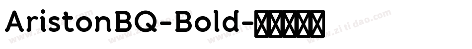 AristonBQ-Bold字体转换