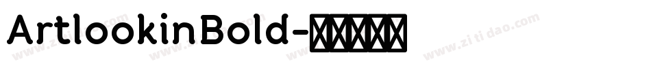 ArtlookinBold字体转换