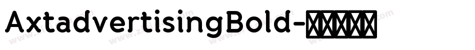 AxtadvertisingBold字体转换
