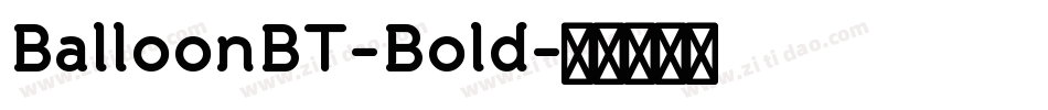 BalloonBT-Bold字体转换