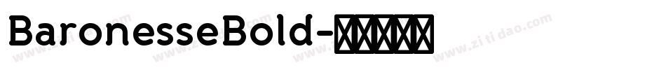 BaronesseBold字体转换