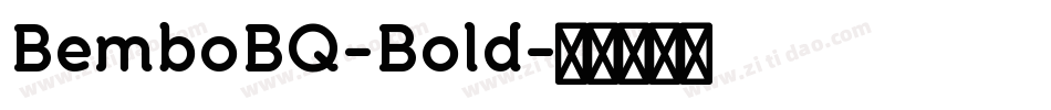 BemboBQ-Bold字体转换