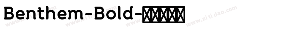 Benthem-Bold字体转换
