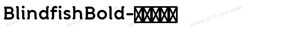 BlindfishBold字体转换