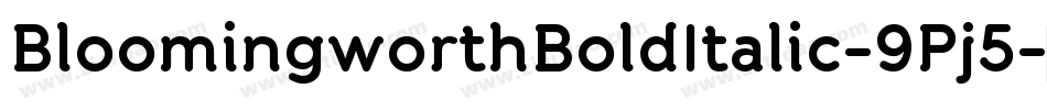 BloomingworthBoldItalic-9Pj5字体转换