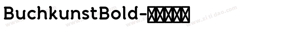 BuchkunstBold字体转换