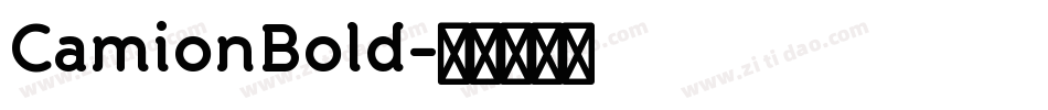 CamionBold字体转换