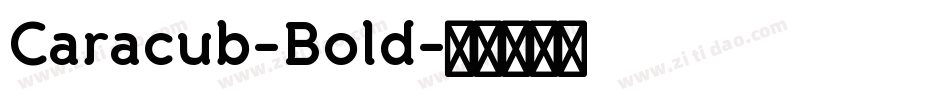 Caracub-Bold字体转换