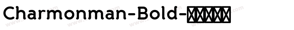 Charmonman-Bold字体转换