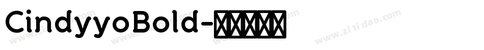CindyyoBold字体转换