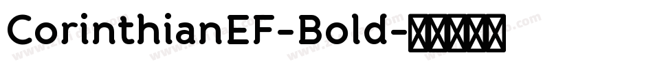 CorinthianEF-Bold字体转换