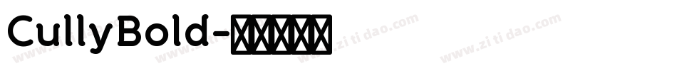 CullyBold字体转换