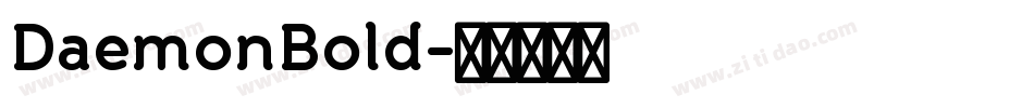 DaemonBold字体转换