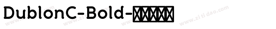 DublonC-Bold字体转换