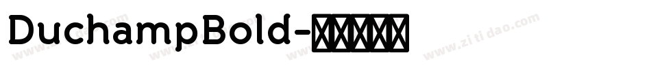 DuchampBold字体转换