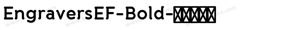 EngraversEF-Bold字体转换