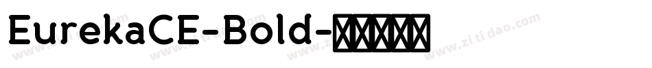 EurekaCE-Bold字体转换
