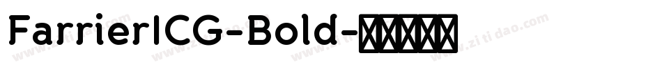 FarrierICG-Bold字体转换
