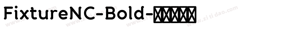 FixtureNC-Bold字体转换
