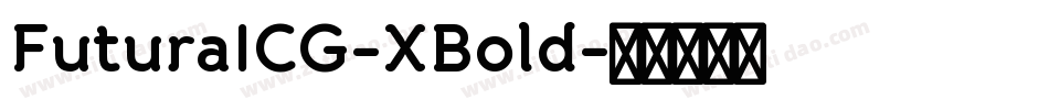 FuturaICG-XBold字体转换