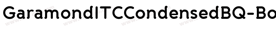 GaramondITCCondensedBQ-Bold字体转换