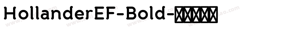 HollanderEF-Bold字体转换