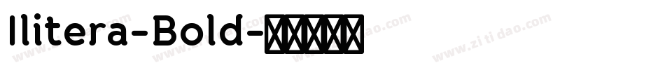 Ilitera-Bold字体转换