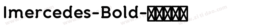 Imercedes-Bold字体转换