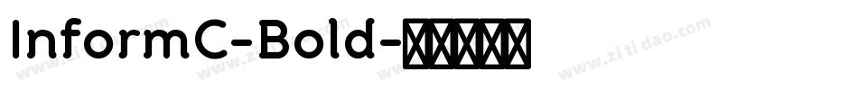 InformC-Bold字体转换