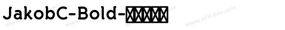 JakobC-Bold字体转换