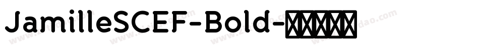 JamilleSCEF-Bold字体转换
