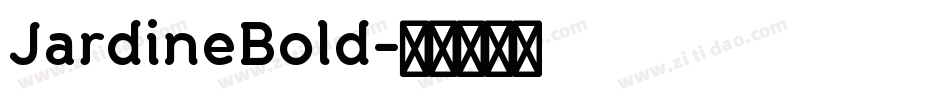JardineBold字体转换