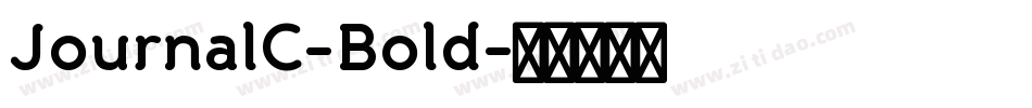 JournalC-Bold字体转换