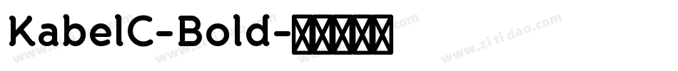 KabelC-Bold字体转换