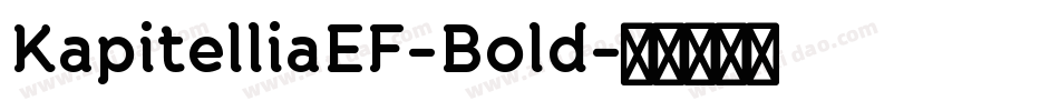 KapitelliaEF-Bold字体转换