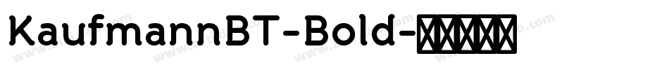 KaufmannBT-Bold字体转换
