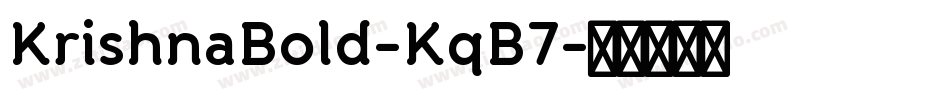KrishnaBold-KqB7字体转换
