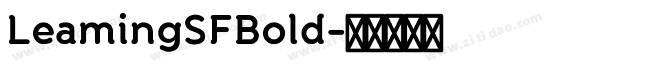 LeamingSFBold字体转换