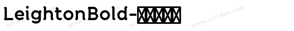 LeightonBold字体转换