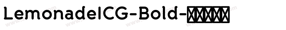 LemonadeICG-Bold字体转换
